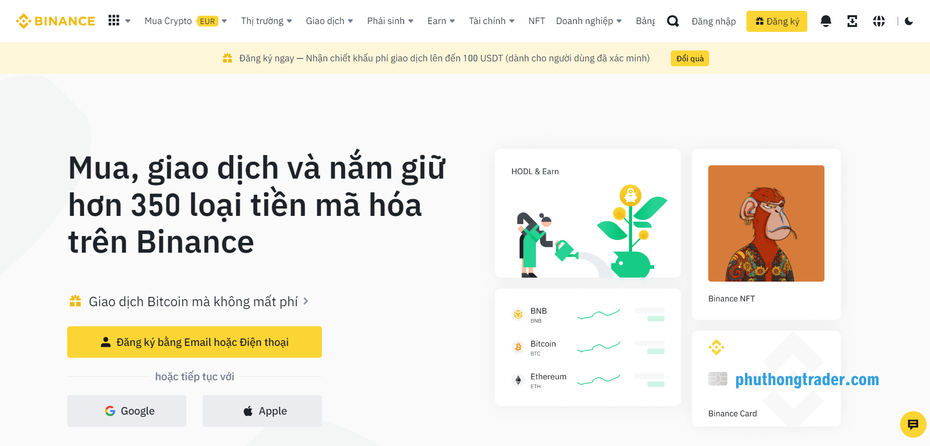 Sàn giao dịch tiền ảo Binance